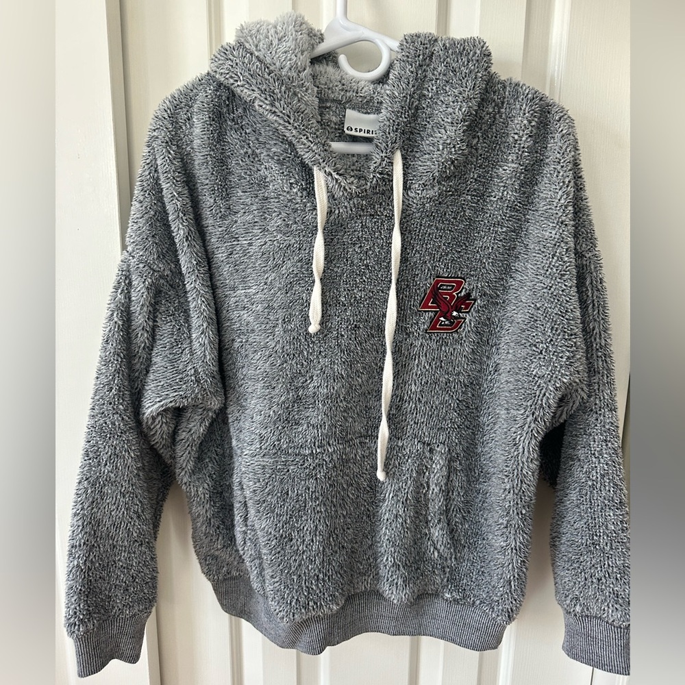 Boston College Light Gray Hoodie